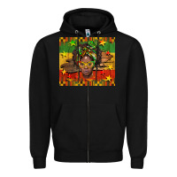 Black juneteenth black women  tumbler Zipper Hoodie - BarkalooDesign