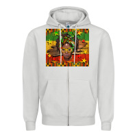 Dove Grey juneteenth black women  tumbler Zipper Hoodie - BarkalooDesign