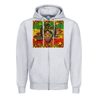 Heather Grey juneteenth black women  tumbler Zipper Hoodie - BarkalooDesign