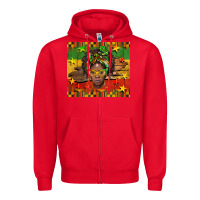 Red juneteenth black women  tumbler Zipper Hoodie - BarkalooDesign