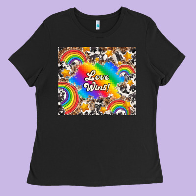 Love Wins Ladies Tee Designed By Tumblerdesignbyshophia