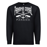 Black panama canal   central america pacific ocean traveling beach t shirt Premium Sweatshirt - maiPhamDesign