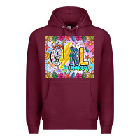 Burgundy hot girl summer Premium Hoodie - CowhideDigitalArt