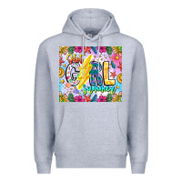 Heather Grey hot girl summer Premium Hoodie - CowhideDigitalArt
