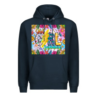 Navy hot girl summer Premium Hoodie - CowhideDigitalArt
