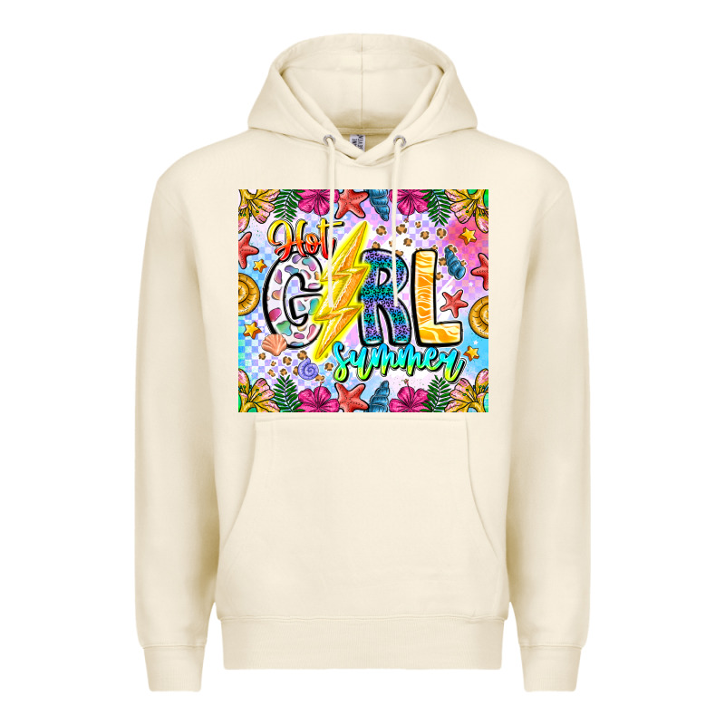 Hot Girl Summer Premium Hoodie by CowhideDigitalArt | Teevron