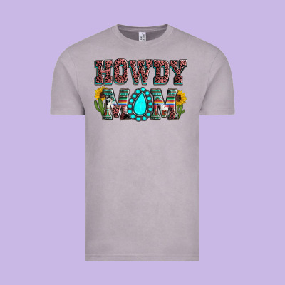 Howdy Mom Mother's Day Vintage Tee Designed By Howdyjamesfarm