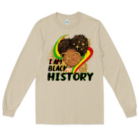 Mushroom I am black history Long Sleeve Tee - FaDigitalArtStudio