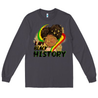 Smoke I am black history Long Sleeve Tee - FaDigitalArtStudio