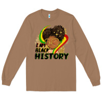 Toasted Coconut I am black history Long Sleeve Tee - FaDigitalArtStudio