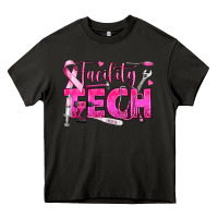 Asphalt Breast Cancer Facility Tech Heavy Core Tee - texasbilliewilder