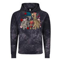 Cloud Black Skeleton couple Valentine's Day Vintage Hoodie - FaDigitalArtStudio