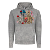 Cloud Rock Skeleton couple Valentine's Day Vintage Hoodie - FaDigitalArtStudio