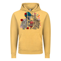 Skeleton Couple Valentine's Day Vintage Hoodie | Teevron