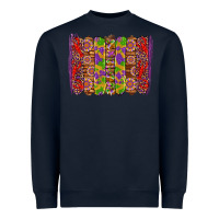 Navy mardi gras crawfish brushstrokes Heavyweight Sweatshirt - Artiststas