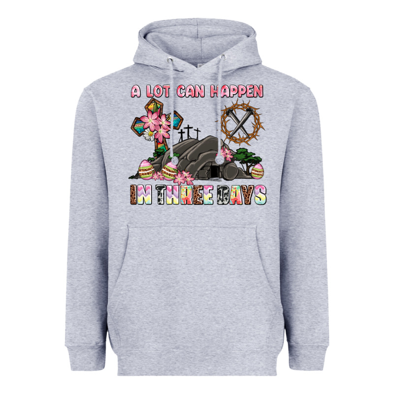 Easter A Lot Can Happen In Three Days Heavyweight Hoodie by AdoDesignShop | Teevron