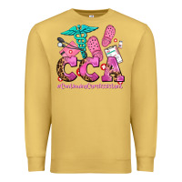 Antique Gold cca  continuing care assistant with crocs Premium Sweatshirt - AdoDesignShop