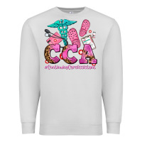 Dove Grey cca  continuing care assistant with crocs Premium Sweatshirt - AdoDesignShop