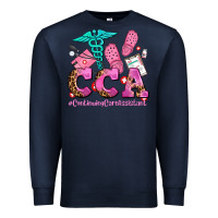 Navy cca  continuing care assistant with crocs Premium Sweatshirt - AdoDesignShop