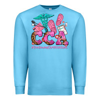Ocean Blue cca  continuing care assistant with crocs Premium Sweatshirt - AdoDesignShop