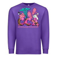 Purple cca  continuing care assistant with crocs Premium Sweatshirt - AdoDesignShop