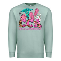 Seafoam cca  continuing care assistant with crocs Premium Sweatshirt - AdoDesignShop
