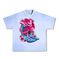 Grape Ice valentine cowboy boots and hat olivia Urban Heavy Tee - OliviaCreatesArt