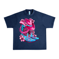 Navy valentine cowboy boots and hat olivia Urban Heavy Tee - OliviaCreatesArt