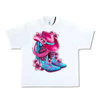 White valentine cowboy boots and hat olivia Urban Heavy Tee - OliviaCreatesArt