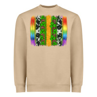 Mushroom st patricks day rainbow brushstroke Heavyweight Sweatshirt - Artiststas