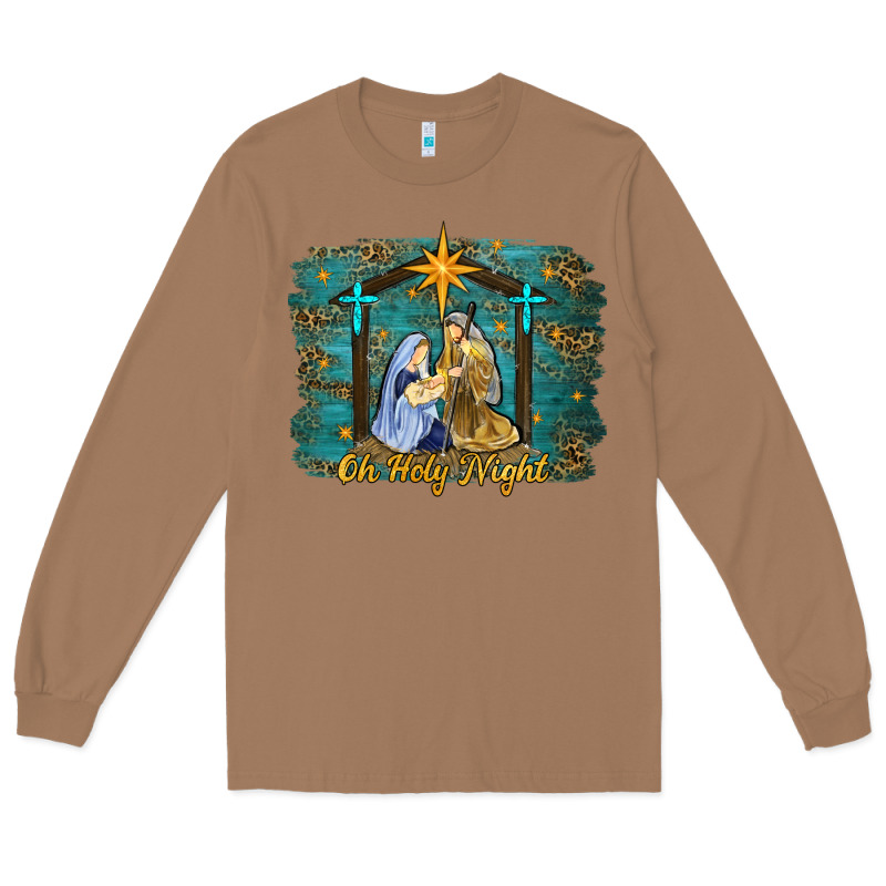 Oh Holy Night Western Long Sleeve Tee by RanaPortraitStore | Teevron