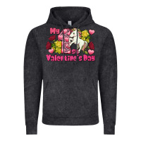 Vintage Black My first Valentine's Day Unicorn Vintage Hoodie - FaDigitalArtStudio