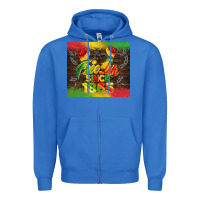 True Royal free ish since 1865 Zipper Hoodie - BarkalooDesign