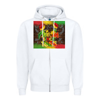 White free ish since 1865 Zipper Hoodie - BarkalooDesign