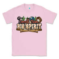 Bubblegum Pink Small town big spirit Baseball Classic Tee - HowdyJamesFarm