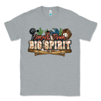 Heather Grey Small town big spirit Baseball Classic Tee - HowdyJamesFarm