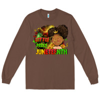 Chestnut Little miss Juneteenth Long Sleeve Tee - FaDigitalArtStudio