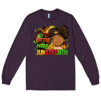 Plum Little miss Juneteenth Long Sleeve Tee - FaDigitalArtStudio