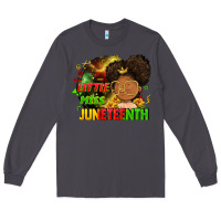 Smoke Little miss Juneteenth Long Sleeve Tee - FaDigitalArtStudio