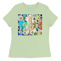 Matcha human with daisies Ladies Tee - TumblerDesignByShophia