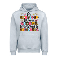 Heather Grey i've survived too many storms Urban Hoodie - JahusDesignShop