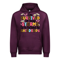 Mauve Wine i've survived too many storms Urban Hoodie - JahusDesignShop