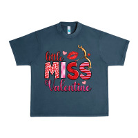 Midnight Navy little miss valentine Urban Heavy Tee - OliviaCreatesArt