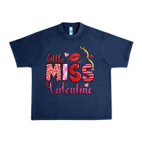 Navy little miss valentine Urban Heavy Tee - OliviaCreatesArt