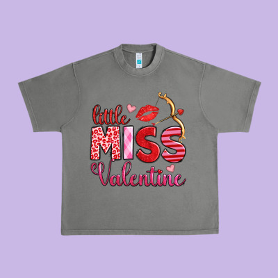 Little Miss Valentine Urban Heavy Tee Designed By Oliviacreatesart