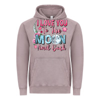 Vintage Zinc I love you to the moon and back Valentine's Day Vintage Hoodie - FaDigitalArtStudio