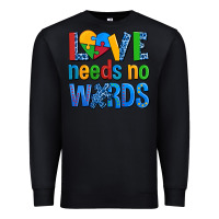 Black love needs no words autism Premium Sweatshirt - AdoDesignShop