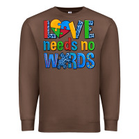 Chestnut love needs no words autism Premium Sweatshirt - AdoDesignShop