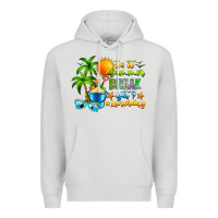 Dove Grey Is It Summer Break Premium Hoodie - CowhideDigitalArt