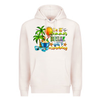 Pale Pink Is It Summer Break Premium Hoodie - CowhideDigitalArt
